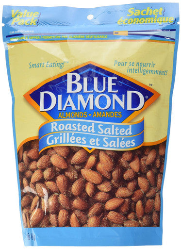 Blue Diamond, Roasted Salted Almonds, 454g/1lb.,{Imported from Canada}